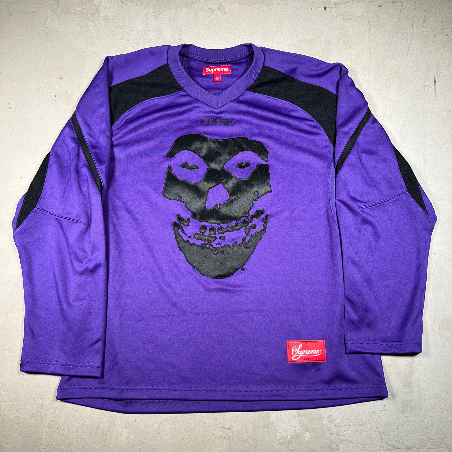 Supreme Misfits Purple Hockey Jersey Size Large NEW x17423