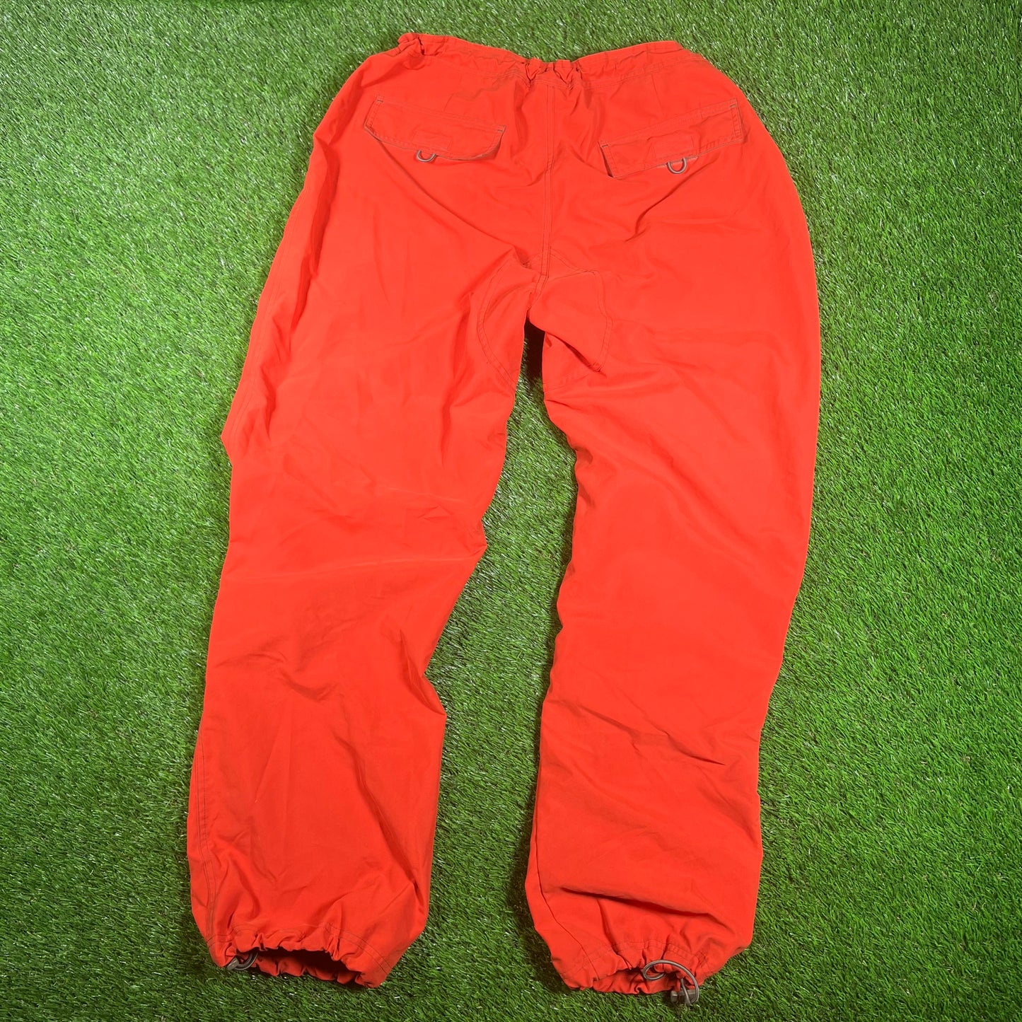 Y2K Gap Orange Rain Pants Size XL USED v17906