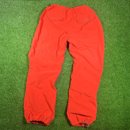 Y2K Gap Orange Rain Pants Size XL USED v17906