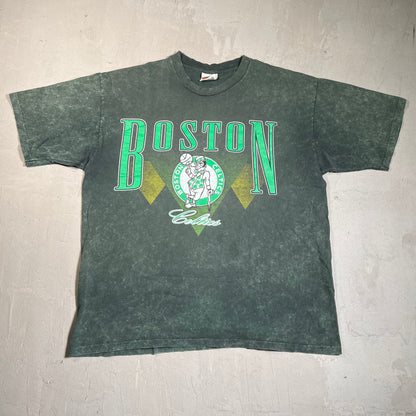 1990s Boston Celtics Nutmeg Size Large USED v19576