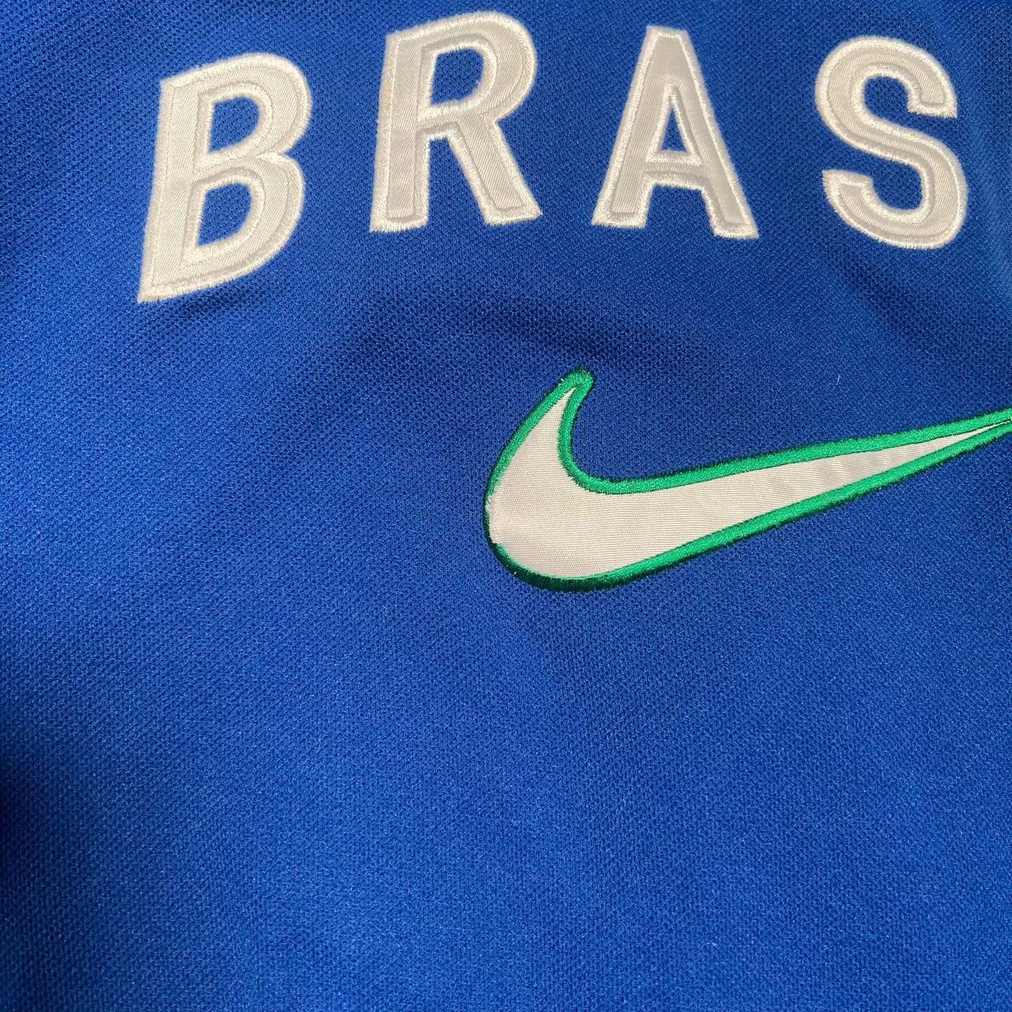 1990s Nike Brasil Blue Zip Up Track Jacket Size Medium USED v19311