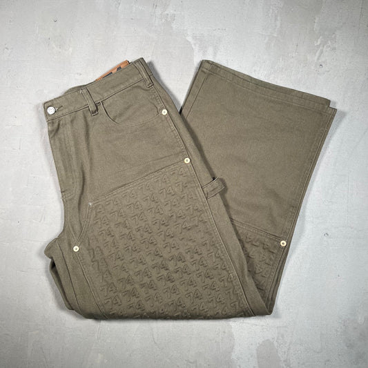 74 Is War Olive Green Capenter Pants Size 36 USED x17124