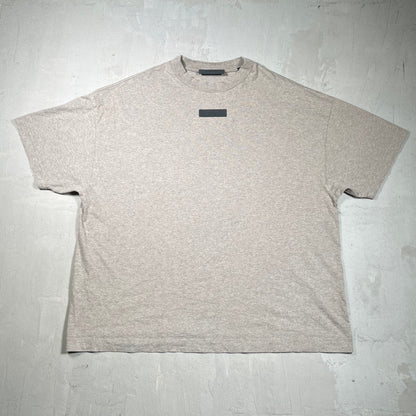Fear of God FOG Essentials Oatmeal Tee Size Large USED x17902