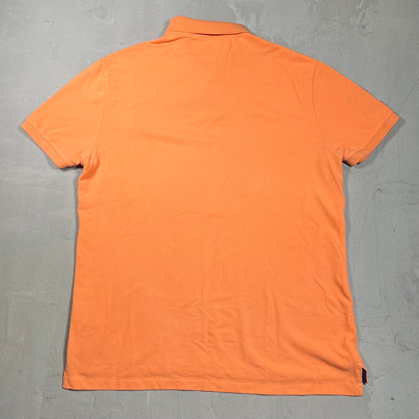 Polo Ralph Lauren 3 Racing Horses Orange Polo Tee Size Large USED v19783