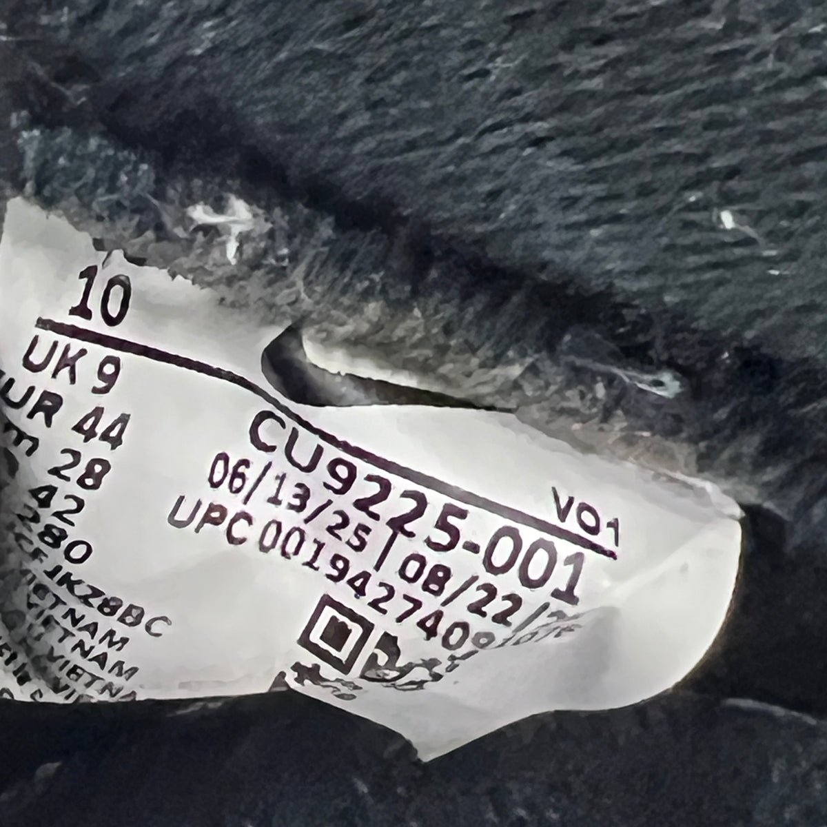 Nike Air Force One Low Supreme Black (2020) Size 10 USED s23271
