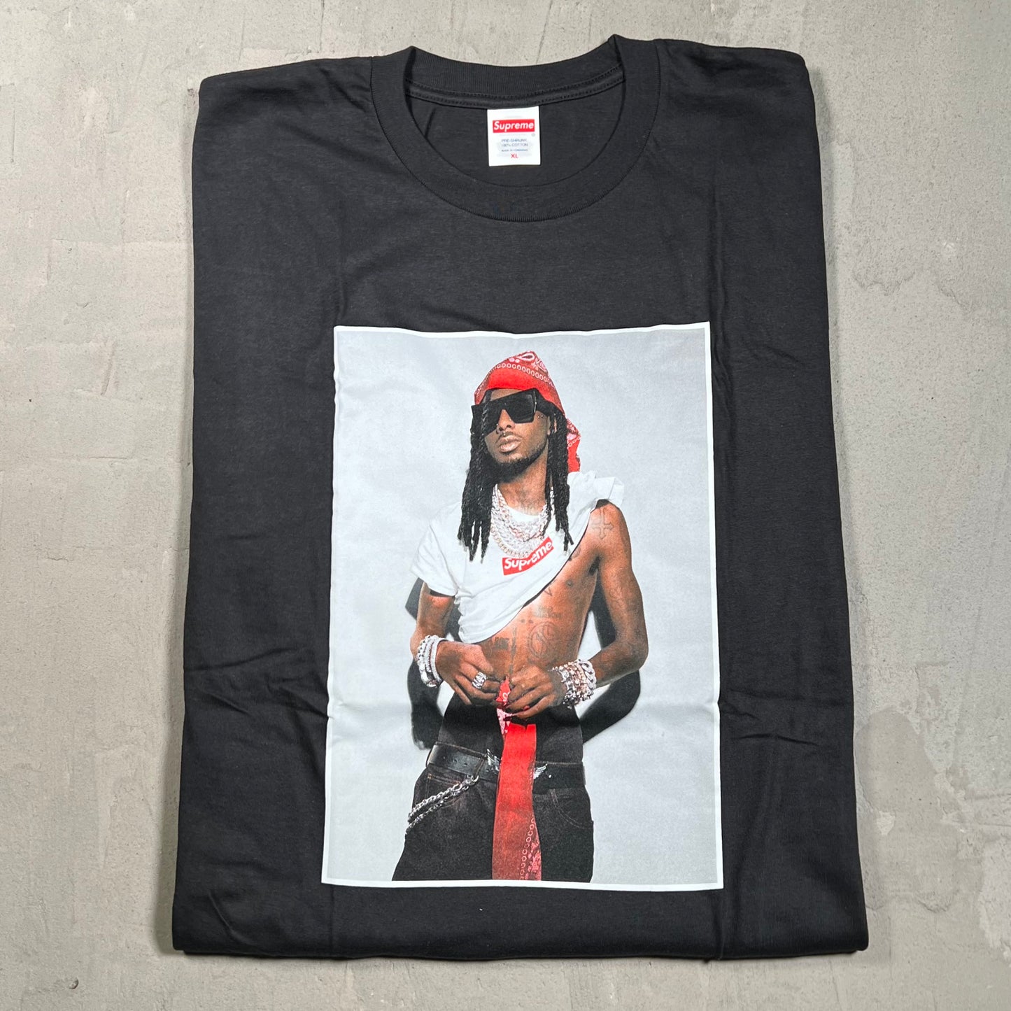 Supreme Playboi Carti Black Tee Size XL NEW x17911