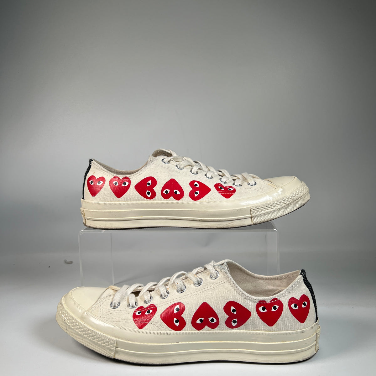 Converse Chuck Taylor All Star CDG Play White (2019) Size 10 USED s23315
