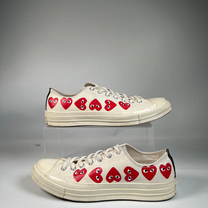 Converse Chuck Taylor All Star CDG Play White (2019) Size 10 USED s23315