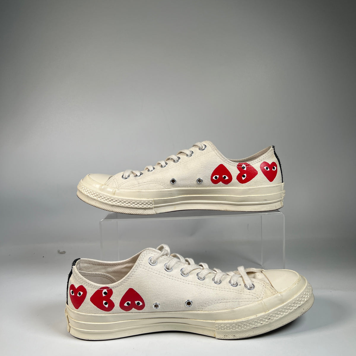 Converse Chuck Taylor All Star CDG Play White (2019) Size 10 USED s23315