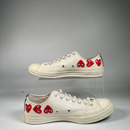 Converse Chuck Taylor All Star CDG Play White (2019) Size 10 USED s23315