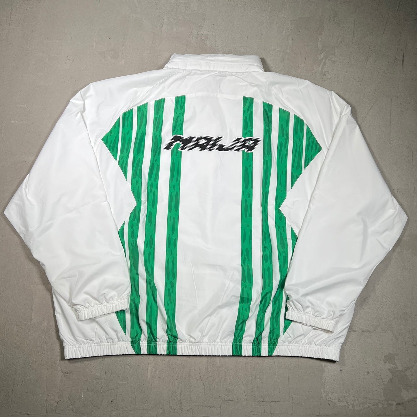 Nike Nigeria x Slawn Lightweight White/Green Jacket Size XXL USED x17929