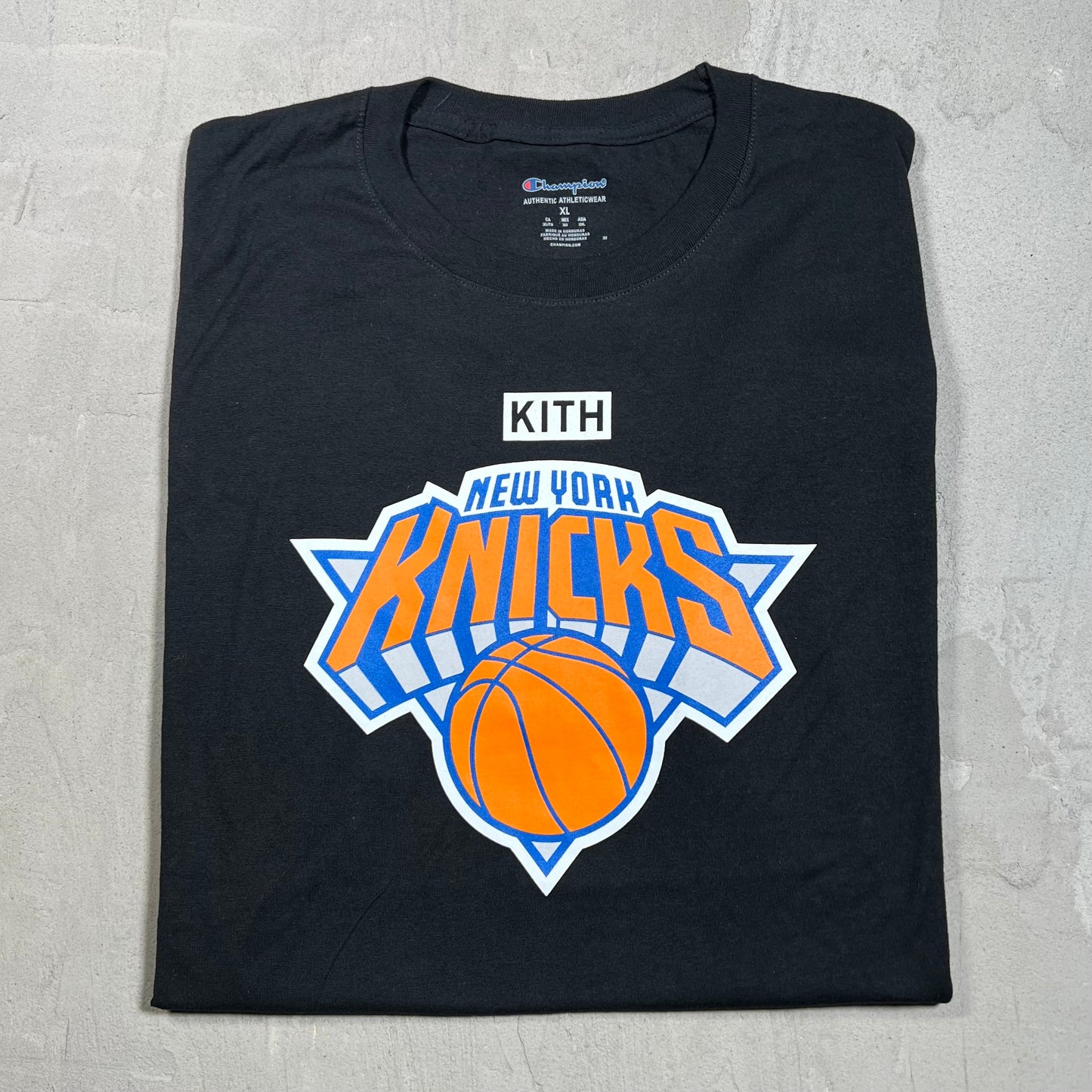 Kith New York Knicks Black Tee Size XL USED x17927