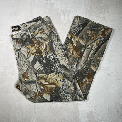 Y2K Outfitters Ridge Real Tree Double Knee Pants Size 38 USED v19809