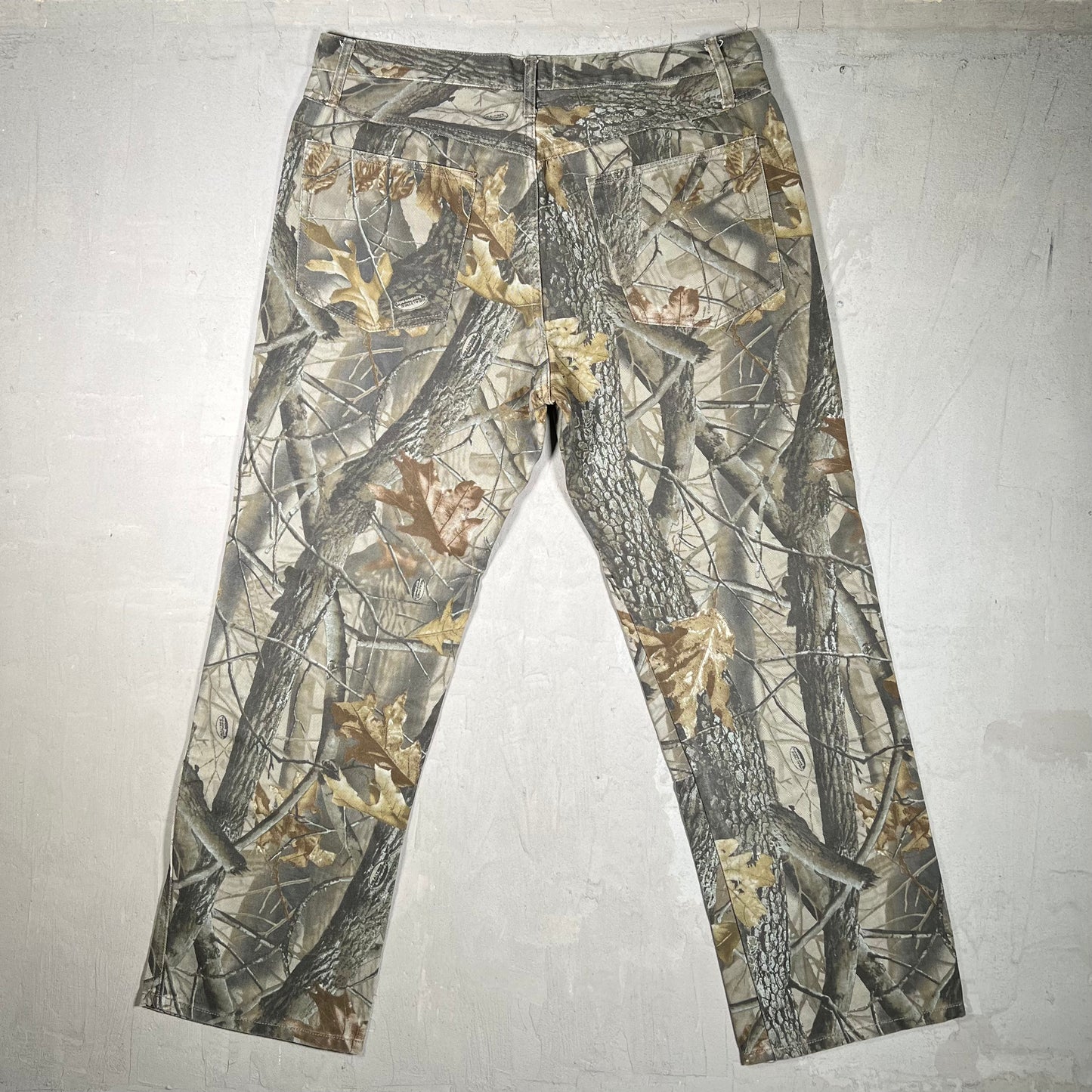 Y2K Outfitters Ridge Real Tree Double Knee Pants Size 38 USED v19809