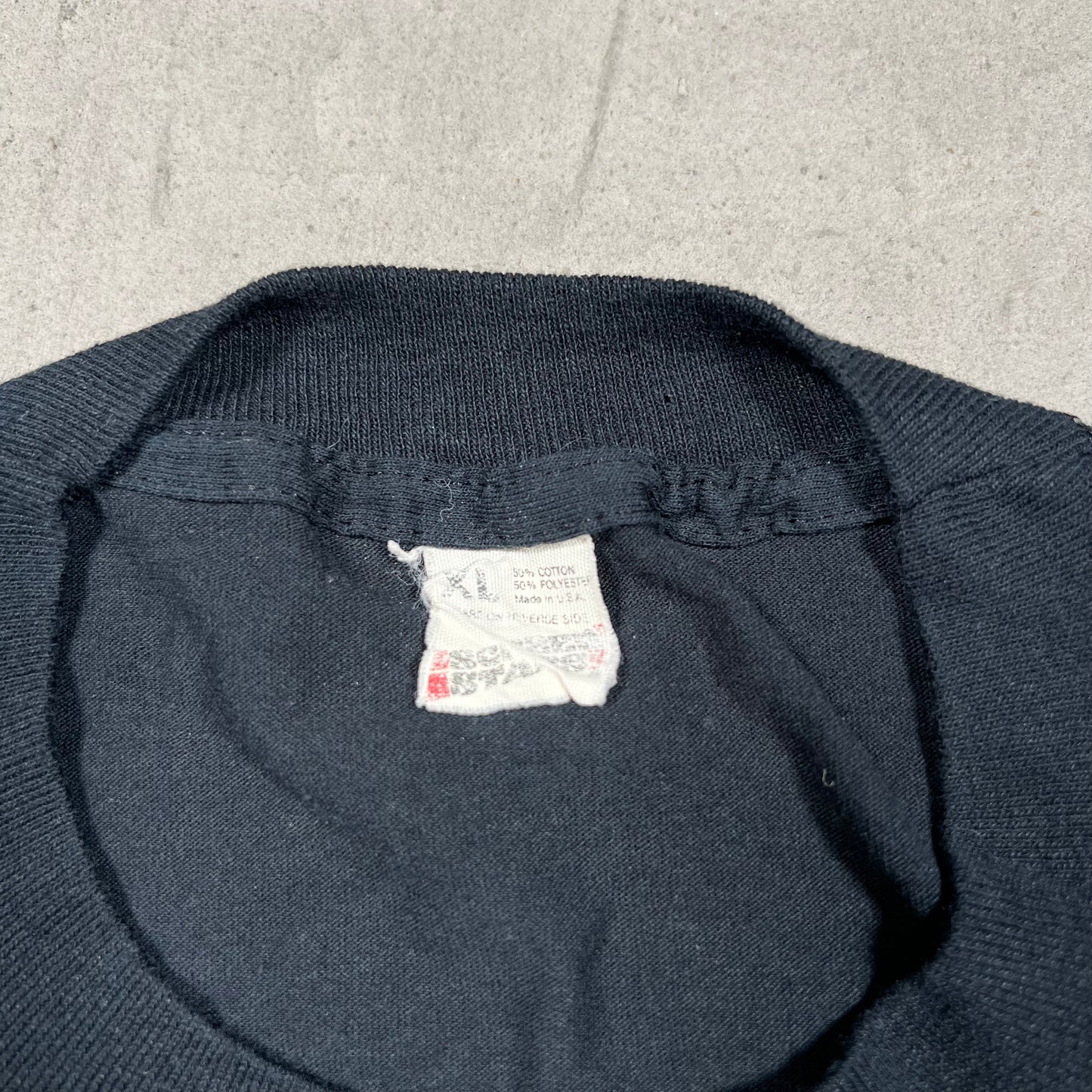 1989 Hank and Hank Double Eagle Black Tour Tee Size XL USED v19801