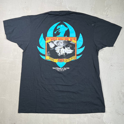 1989 Hank and Hank Double Eagle Black Tour Tee Size XL USED v19801