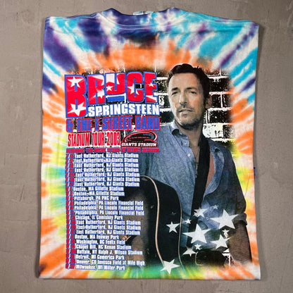 2003 Bruce Springsteen Stadium Tour Tie Dye Tee Size XL USED v19813