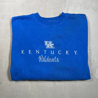 1990s Kentucky Wikldcats Blue Crewneck Size Large USED v19802