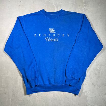 1990s Kentucky Wikldcats Blue Crewneck Size Large USED v19802