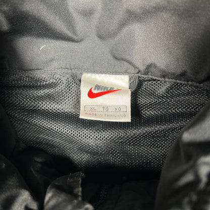1990s Nike Black Light Weight Zip Up Jacket Size XL USED v19811