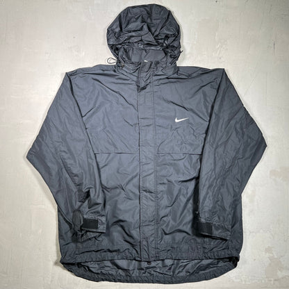1990s Nike Black Light Weight Zip Up Jacket Size XL USED v19811