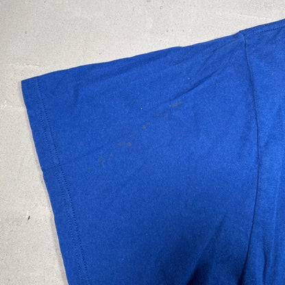 Y2K Nike Silver Tag Blue Logo Tee Size XL USED v19803