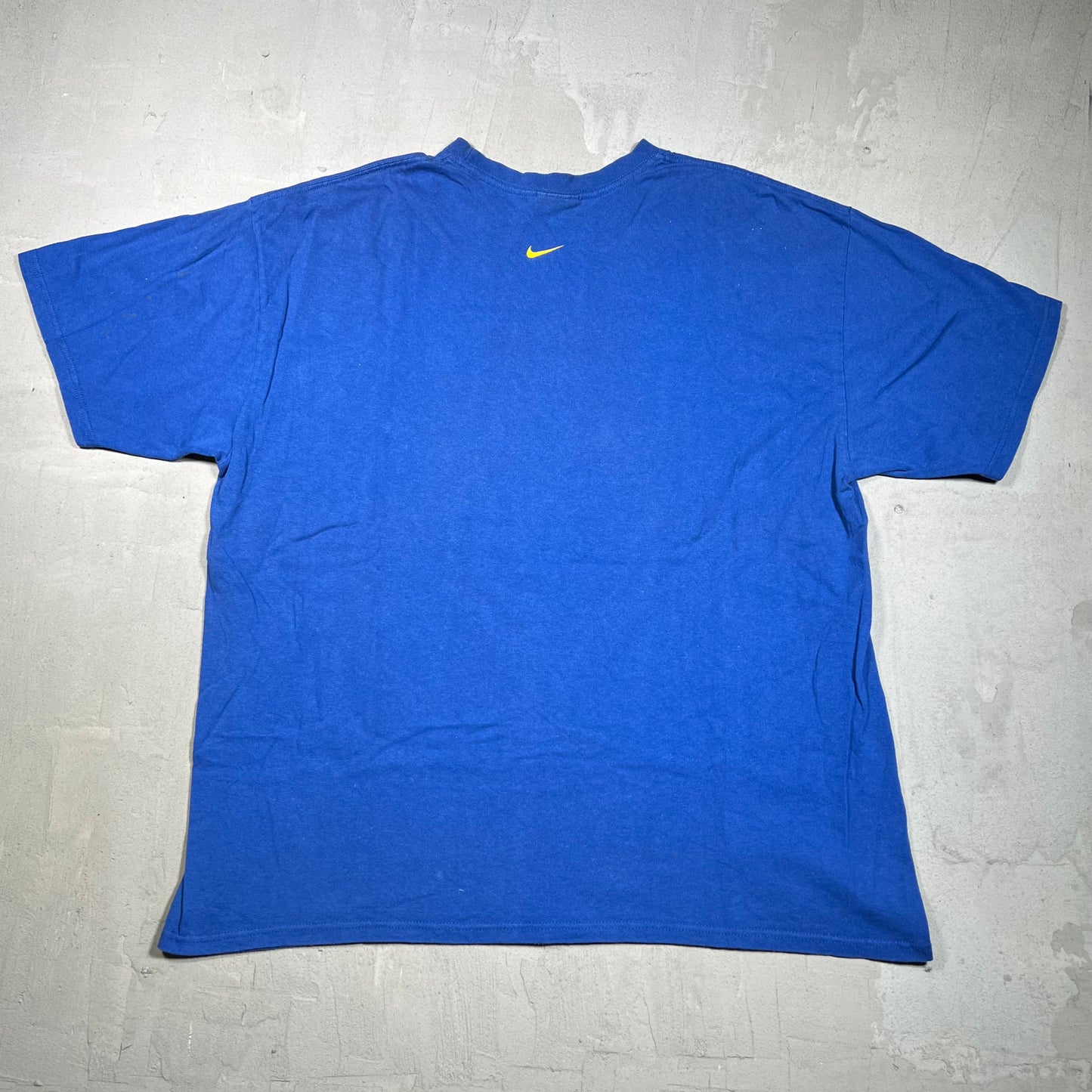 Y2K Nike Silver Tag Blue Logo Tee Size XL USED v19803