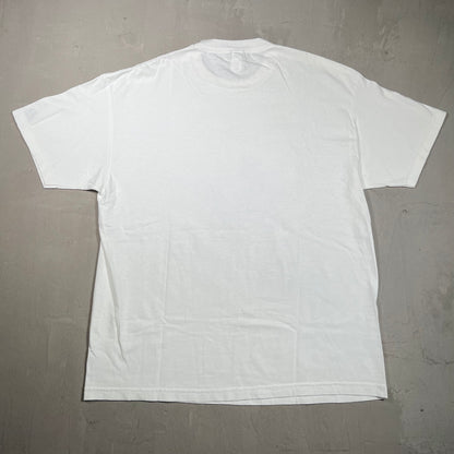 Y2K Metal Mulisha White Dirtbike Tee Size XL USED v19805