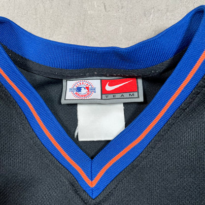 Y2K Nike Silver Tag Mets Warmup Jersey Black Size XL USED v19796
