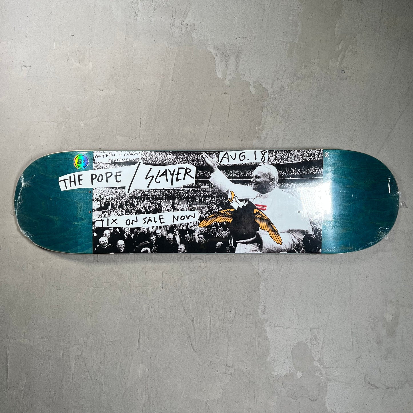 Supreme Antihero Pope (2016) Green Skateboard NEW x17968