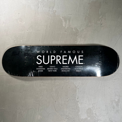 Supreme International (2015) Black Skateboard NEW x17974