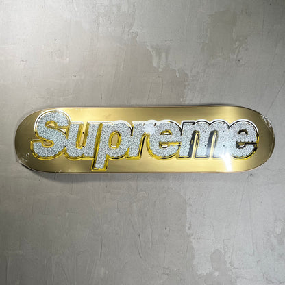 Supremem Gold Bling Logo (2013) Skateboard NEW x17972