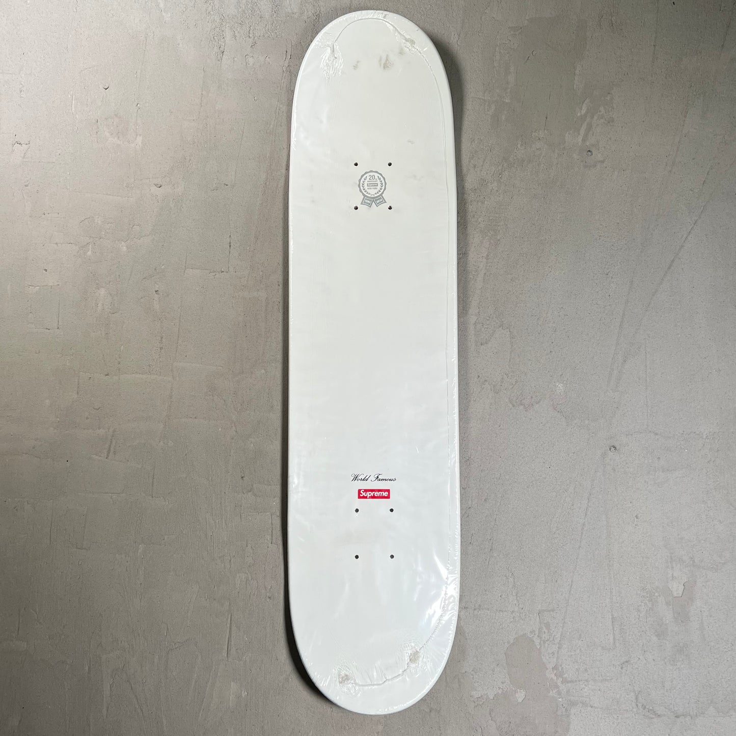 Supreme 20th Anniversary Box Logo White (2014) Skateboard NEW x17970