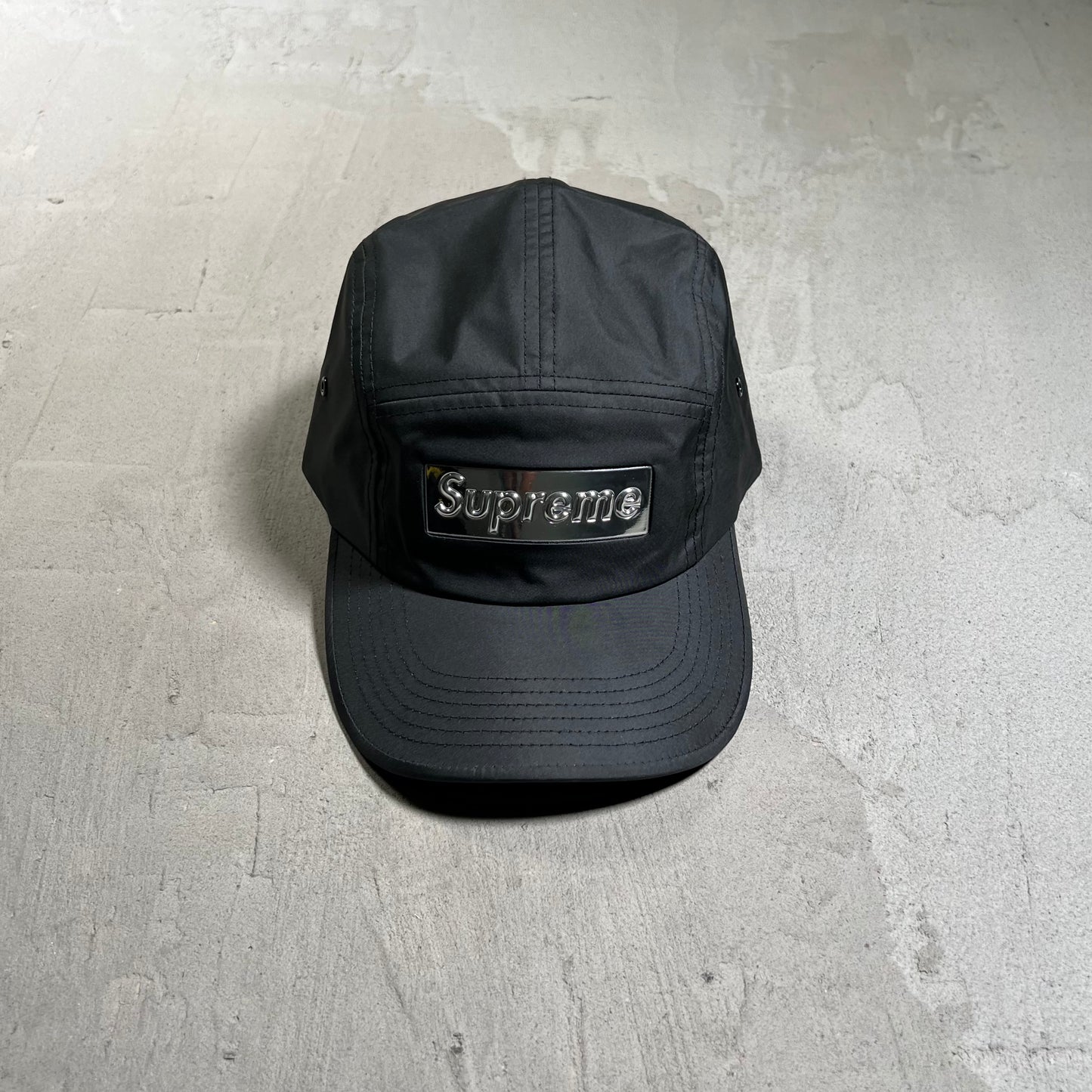 Supreme Mirror Camp Cap Black (2021)  NEW X17965