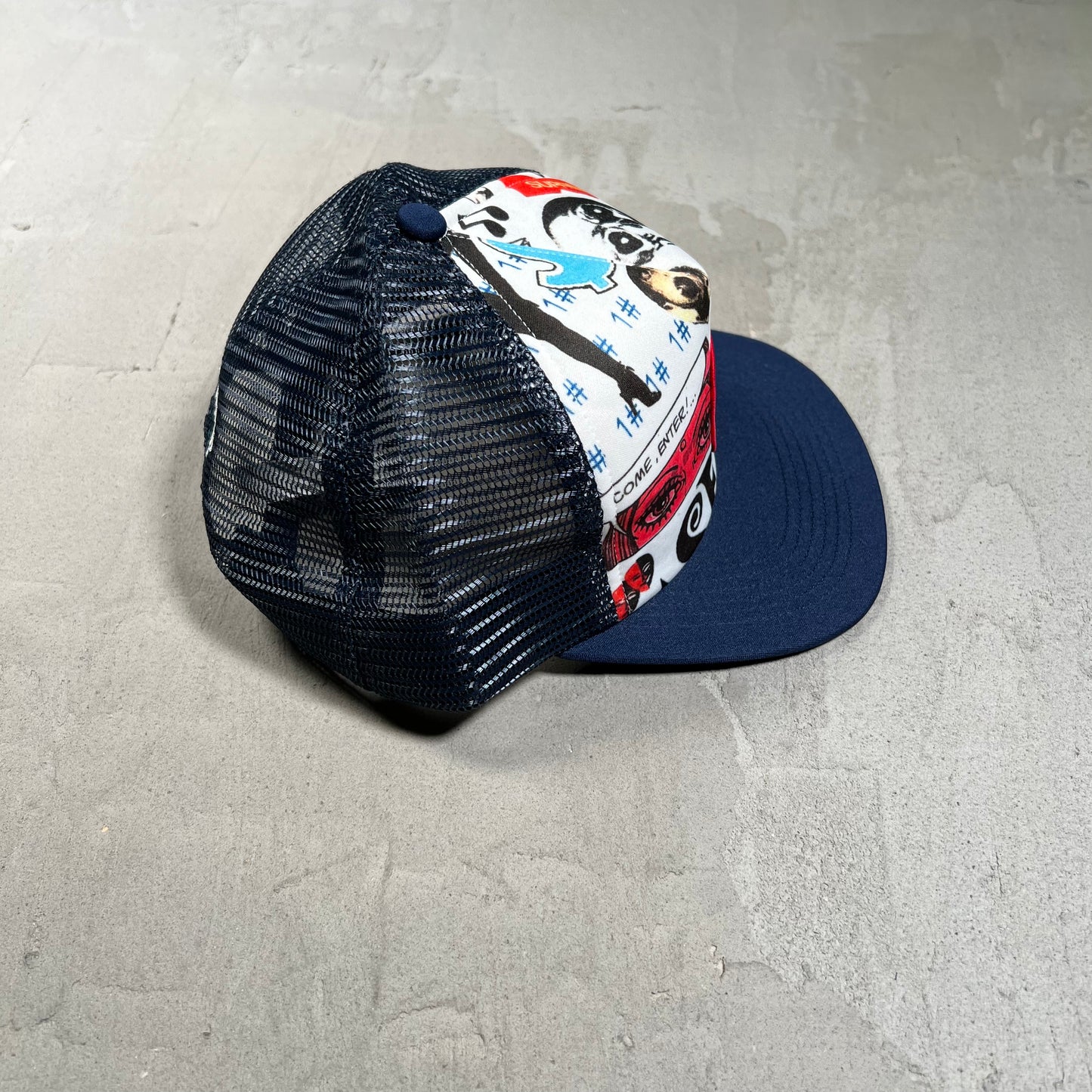 Supreme Blood Lust Mesh Back 5-Panel Cap Navy (2019) NEW X17961