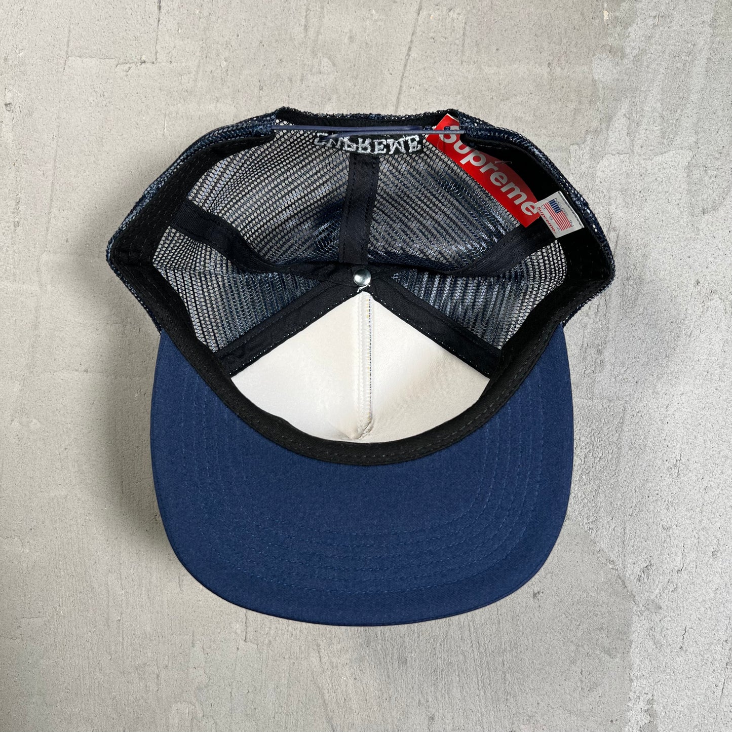 Supreme Blood Lust Mesh Back 5-Panel Cap Navy (2019) NEW X17961