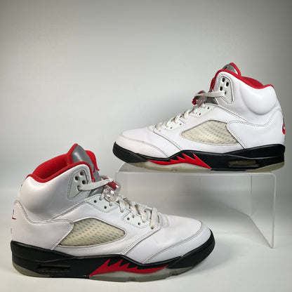 Jordan 5 Fire Red Silver Tongue (2020) Size 10 USED s22943