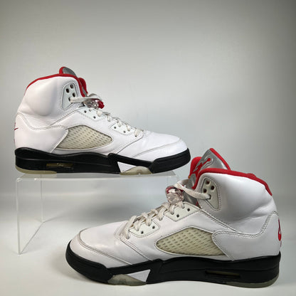 Jordan 5 Fire Red Silver Tongue (2020) Size 10 USED s22943