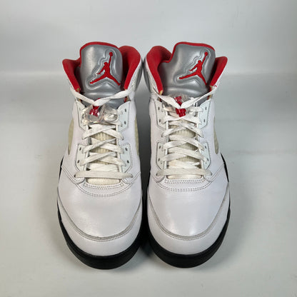Jordan 5 Fire Red Silver Tongue (2020) Size 10 USED s22943