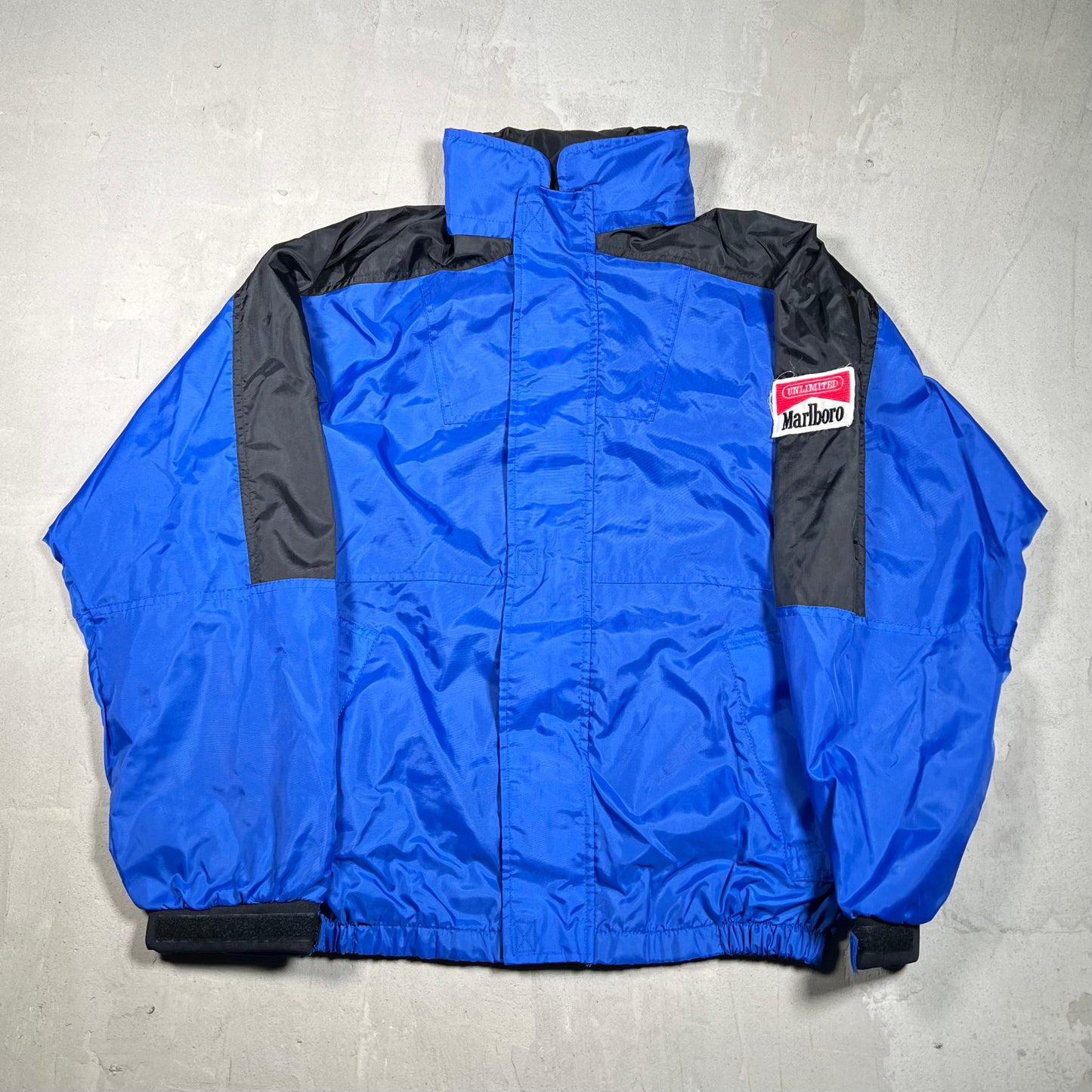 1990s Marlboro Adventure Gear Blue Jacket Size Small USED v19828