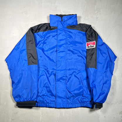 1990s Marlboro Adventure Gear Blue Jacket Size Small USED v19828