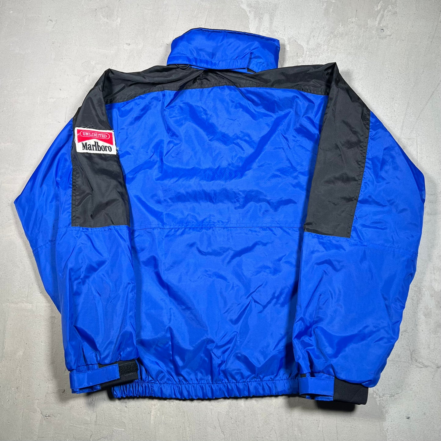 1990s Marlboro Adventure Gear Blue Jacket Size Small USED v19828