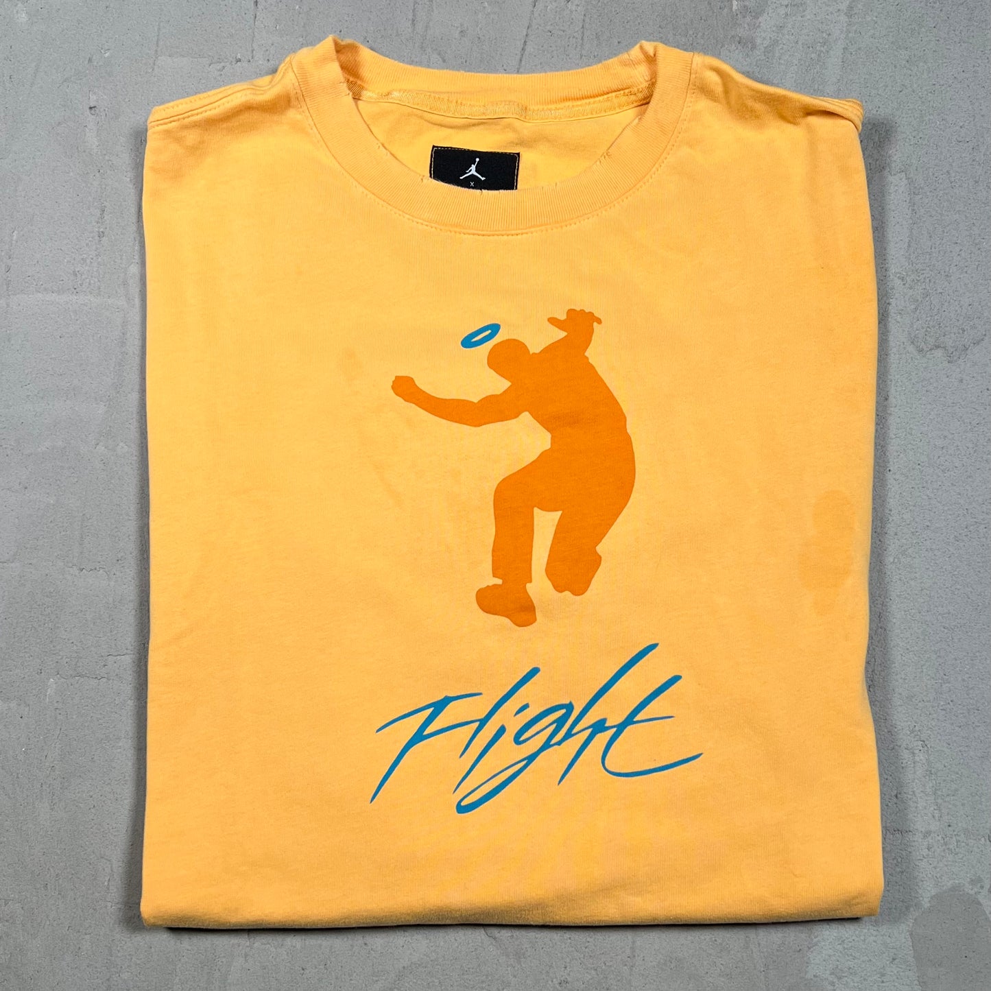 Union LA Jordan Yellow Logo Tee Size XL USED x17953
