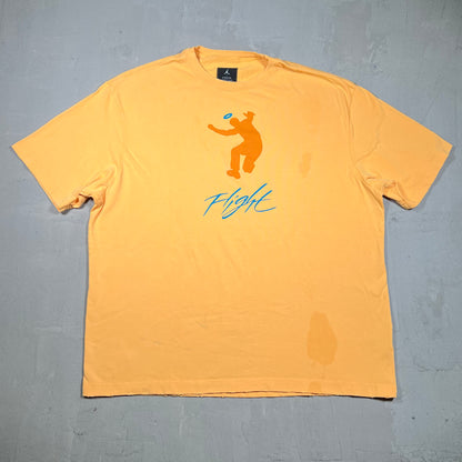 Union LA Jordan Yellow Logo Tee Size XL USED x17953