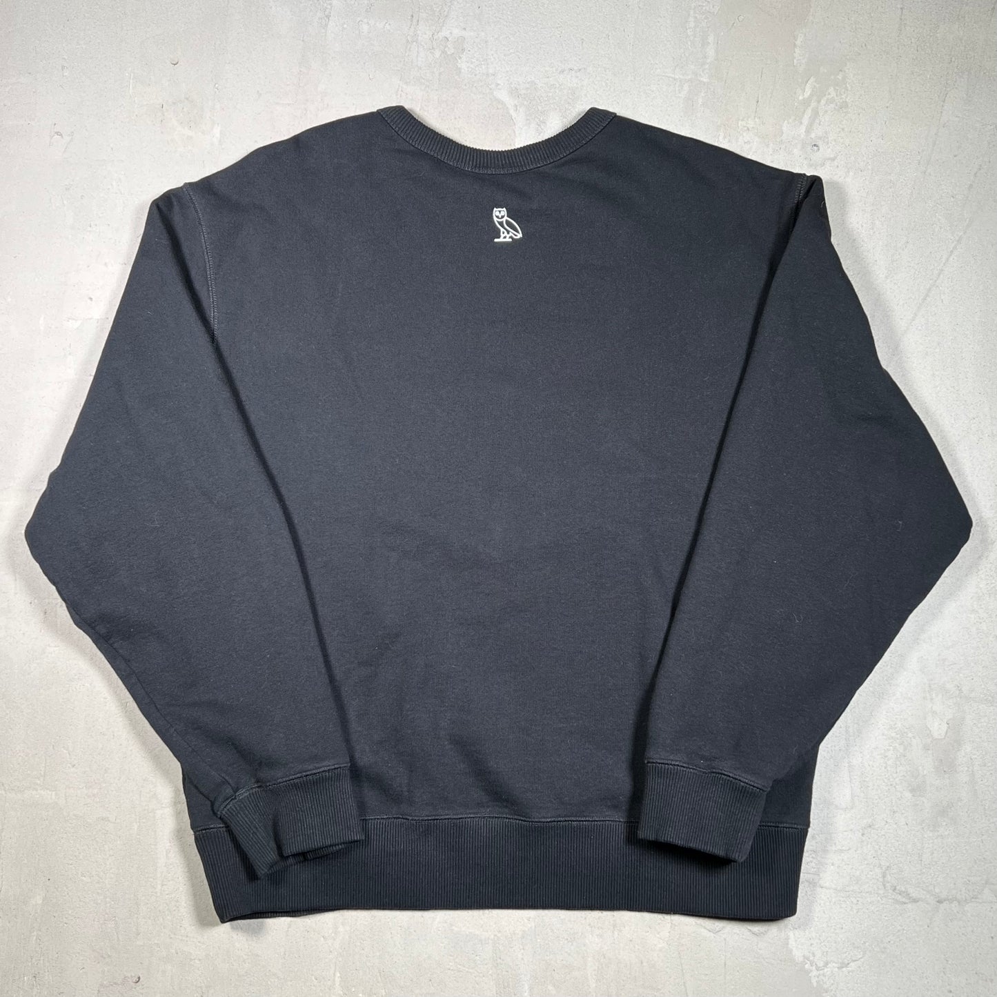 OVO Black Logo Rhinestone Crewneck Size XL USED x17957