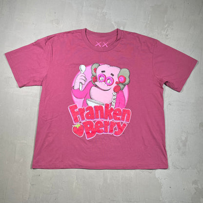 Kaws General Mills Pink Franken Berry Tee Size XXL USED x18014