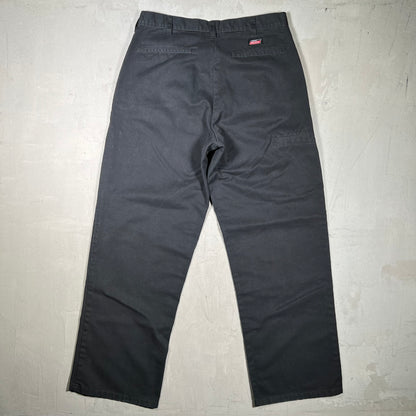 Dickies Black Workwear Pants Size 32 USED v19844