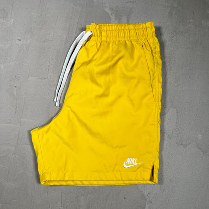 Nike Basic Logo Short Yellow Size Small USED v19838