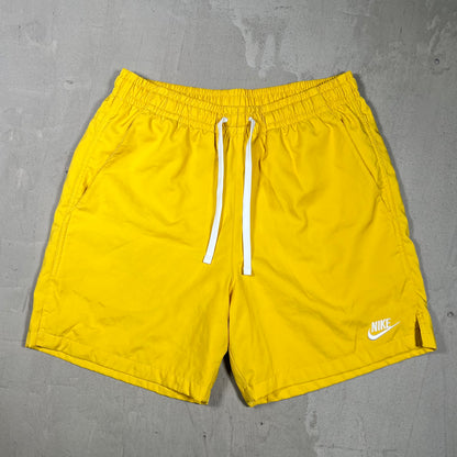 Nike Basic Logo Short Yellow Size Small USED v19838