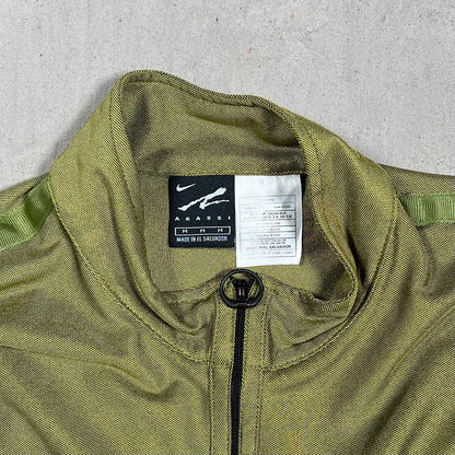 1990s Nike Agassi Dri Fit Green Quarter Zip Tee Size Medium USED v19830